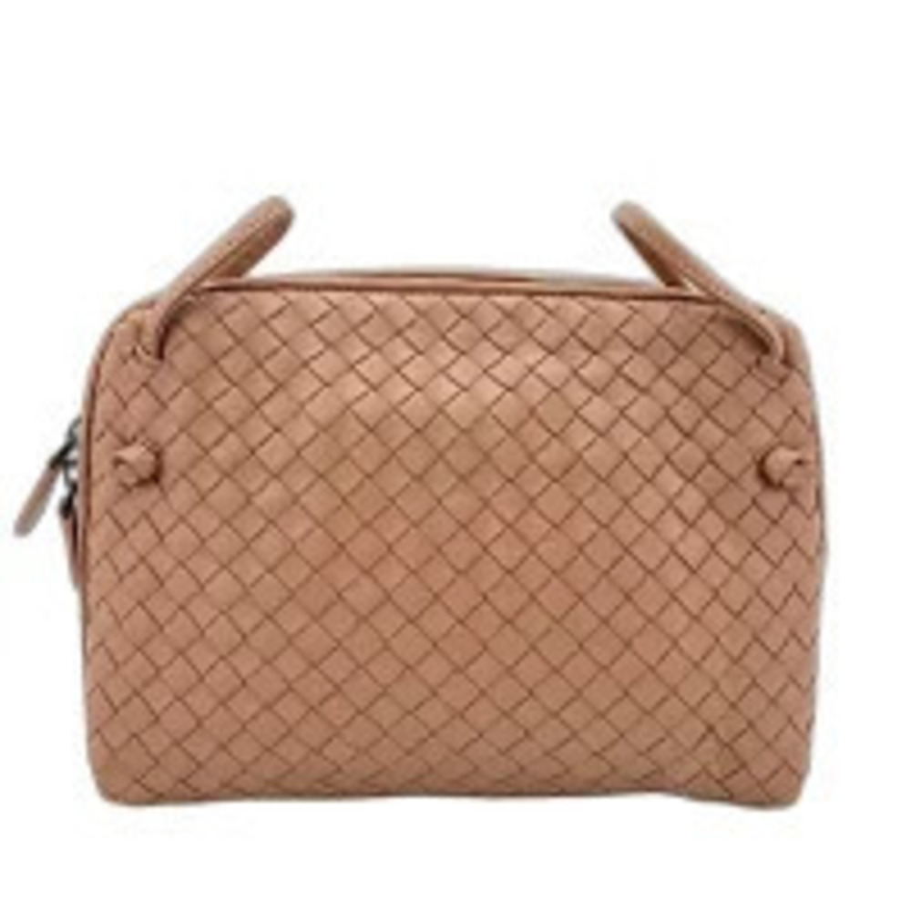 Bottega Veneta Intrecciato Shoulder Bag Leather Beige Cream
